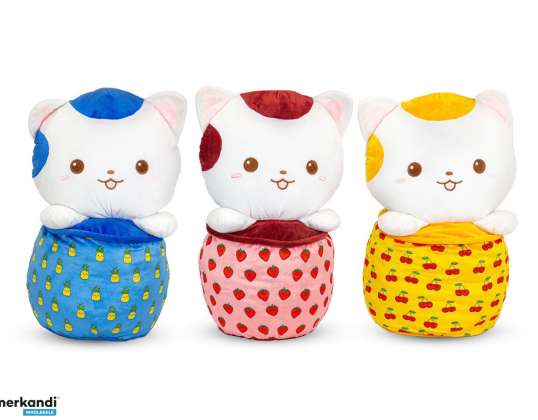 Cat in Bubble Tea Plush Figure 3 Assorted 60 cm