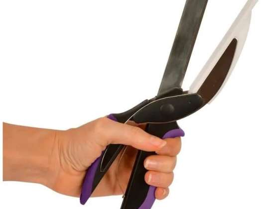 "Hach &; Cut" - 2 in 1 virtuvės įrankis - itin aštrus nerūdijančio plieno peilis