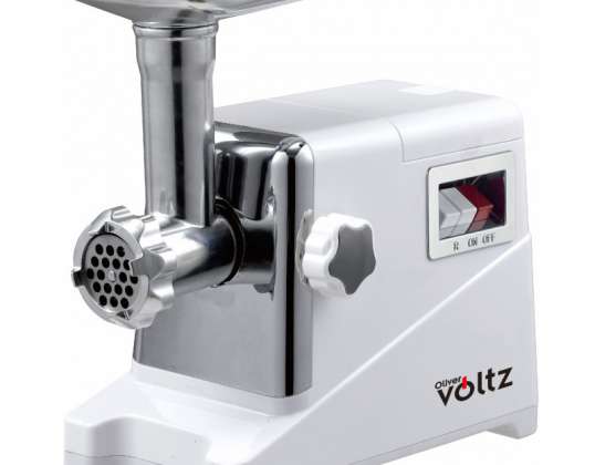 Hakklihamasin tomatikinnitusega Oliver Voltz OV51991D, 2000W, tagurpidi funktsioon, tarvikud, valge