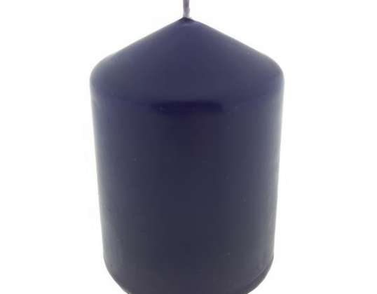 Lumânare stâlp violet - 10x7cm / 254g - en-gros