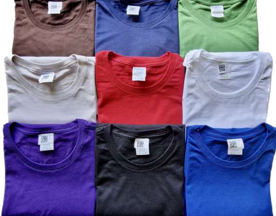 Stock Unsorted Men's Women's Children's T-Shirt Plain Printed 100% Cotton Port & Company Wholesale Wholesale