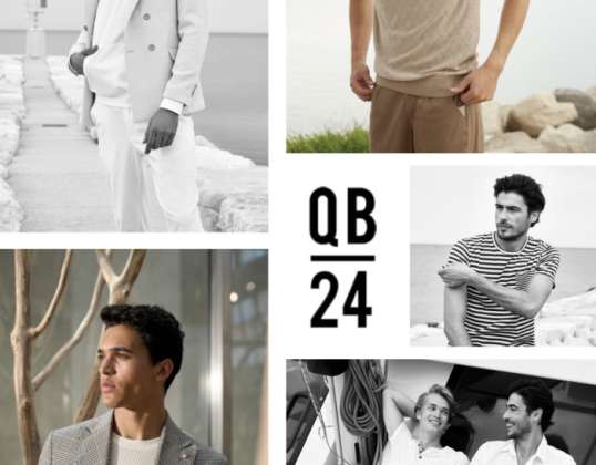 QB24 Letnia odzież męska Stock: wysokiej jakości włoska moda