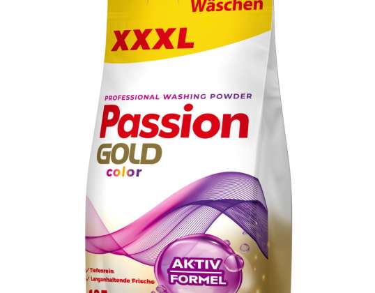 Passion Gold krāsas veļas pulvera krāsa 8,1kg 135mazgāšanas līdzekļi