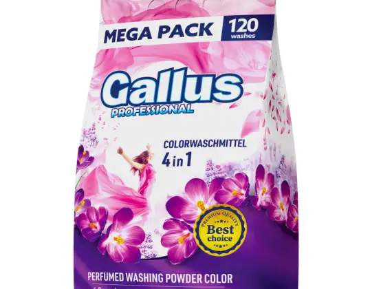 Gallus Professional 4v1 barevný prací prášek 6,6kg 120 praní