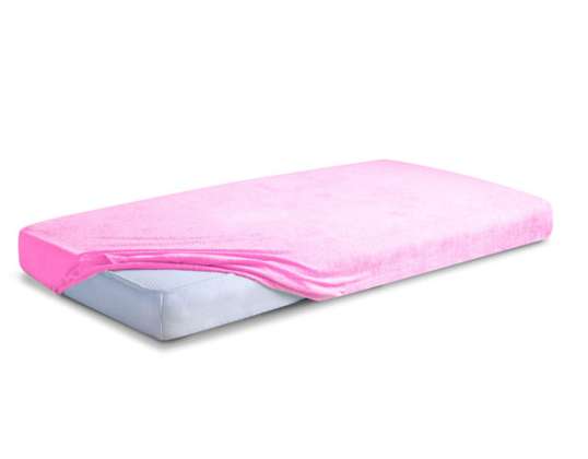 Terry sheet with rubber CLASSIC pink 60x120 TB0290_10