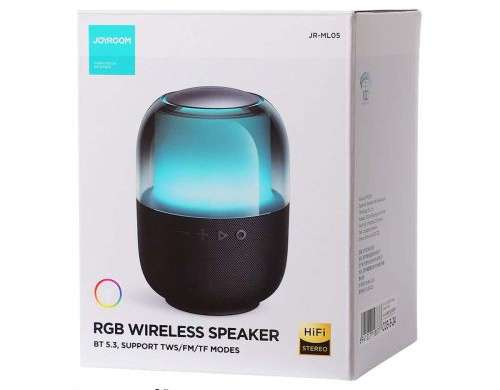 Joyroom Bluetooth Speaker  BT 5.3  RGB light Black  JR ML05