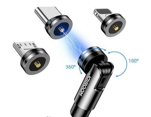 Joyroom 3-in-1 USB Lightning / Type C / Micro USB magnetische kabel 2.4A