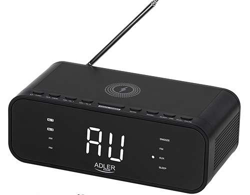 Clock radio with wireless charger and FM AD 1192B