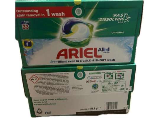 Ariel Original Capsules - 33 Washes, Wholesale for Cleaning Efficiency