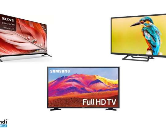 Balení 18 funkčních televizorů vrácených zákazníkem - velkoobchodní nabídka