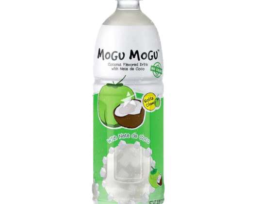 Bebida MOGU MOGU com Nata De Coco 1L, origem Tailândia