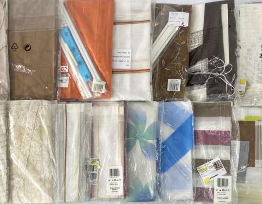 Home Textiles Curtains Apartment Home, Roman Blinds, Roller Curtains Fabric Mix, Window Textiles, Miscellaneous Curtains Colours, sizes, etc., for resellers, A-stock