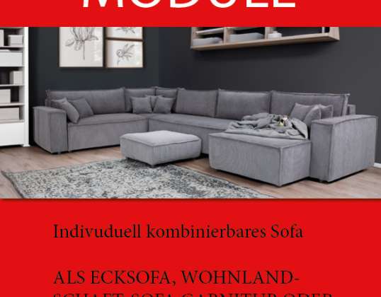 Fin modulær sofa, elementsofa, hjørnesofa, stue, sofagruppe