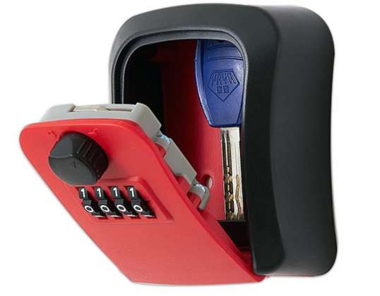 Herzberg HG 03817: New Smart Waterproof Keyless Safety Box   Red