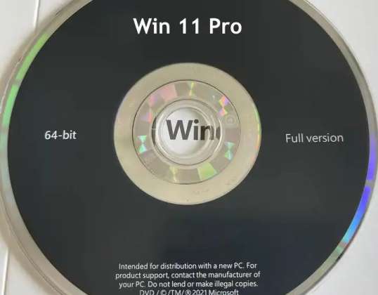 Microsoft Windows 11 Pro Volledige versie Engels 64-bits DVD OVP NIEUW