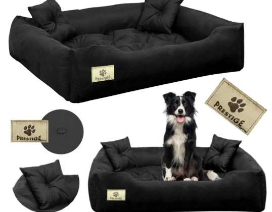 Cercadinho para cama de cachorro PRESTIGE 75x65 cm Preto impermeável