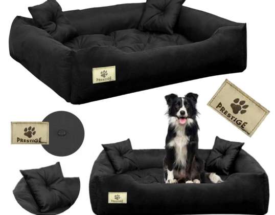 Dog bed playpen PRESTIGE 115x95 cm Waterproof Black