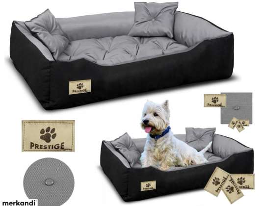 Țarc de joacă pentru pat câine PRESTIGE 130x105 cm Gri impermeabil