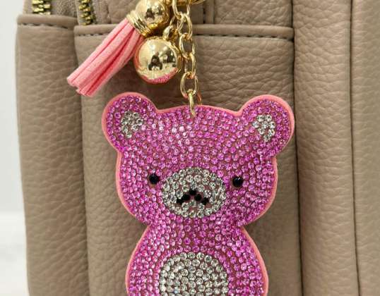 Teddy Bear Keychain QL-05 These adorable ornaments attached to keys or handbags have become an almost inseparable part of many women's wardrobes.