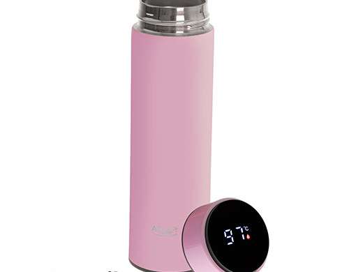 LED thermos 473ml pink AD 4506p