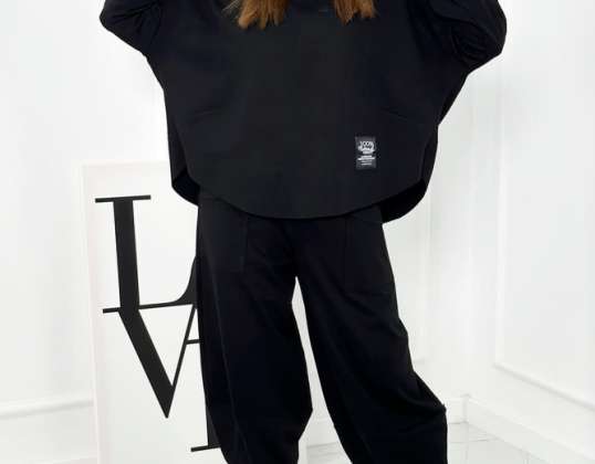 Viscose sweatshirt + pants set This fabric is not only soft and pleasant to the touch, but also looks beautiful