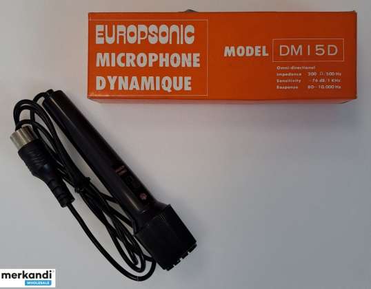 Microfone dinâmico omnidirecional DM 5D - Impedância: 200 Ohms, Sensibilidade: -76 dB