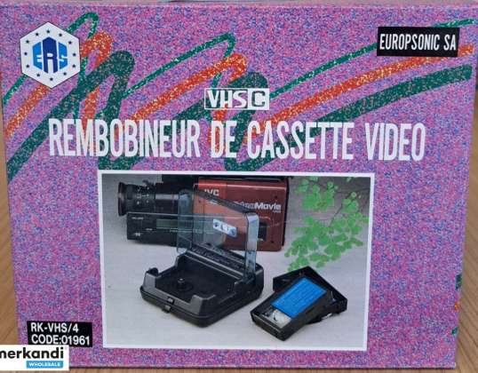 VHSC video kasešu pārtinējs RK-VHS/4 efektīvai multivides pārvaldībai