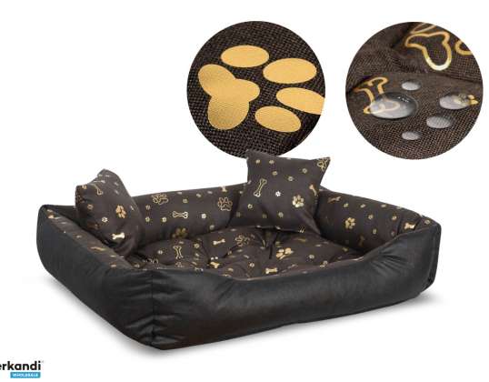Dog bed playpen 80x65 cm Waterproof Gold Bones
