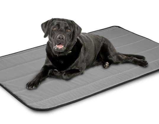 Suņu gultas paklājs 100x70 cm Pelēks Codura ūdensizturīgs
