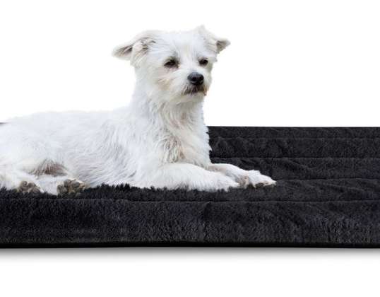 Köpek yatak örtüsü 100x70 cm Tavşan Kaymaz Siyah