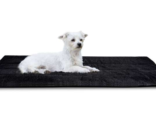 Tapete de cama de cão 50x70 cm Coelho Antiderrapante Preto