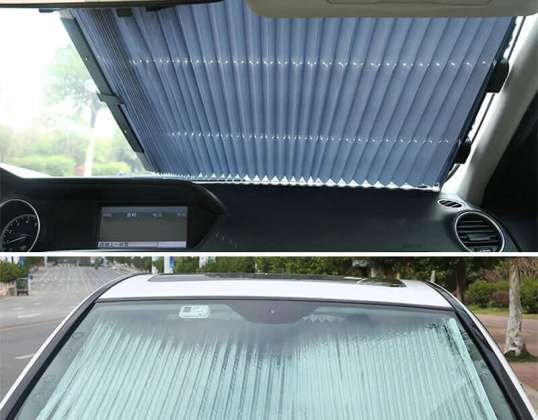 Maak kennis met het revolutionaire SolarProtect intrekbare autozonnescherm - uw ultieme schild tegen de zon! - SolarProtect 65 × 160 cm
