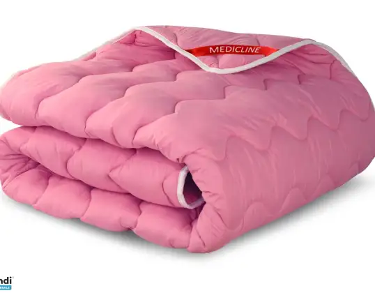 Duvet Cover 200x220 cm All-Year Antiallergic Microfiber Pink Silicone
