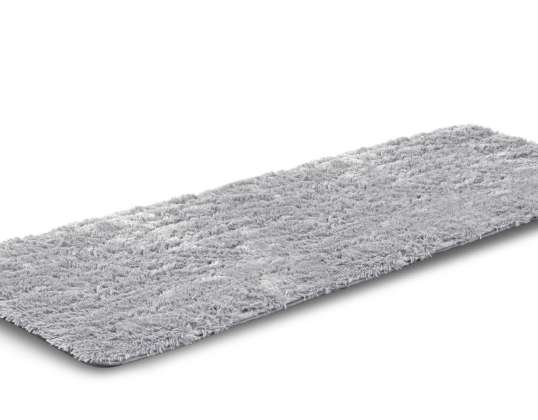 Muhkea matto SHAGGY 80x300 cm Antislip Light Grey Soft