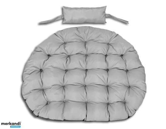 110cm Garden Cushion for Hanging Chair Stork's Nest Waterproof Grey Soft