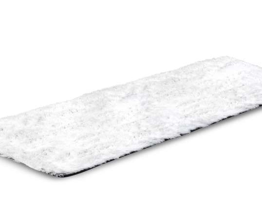 Βελούδινο χαλί SHAGGY 80x300 cm Αντιολισθητικό Λευκό Μαλακό
