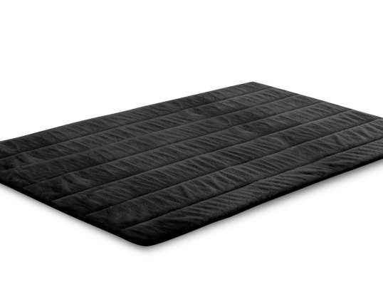 Plush rug RABBIT 160x220 cm Antislip Black Soft