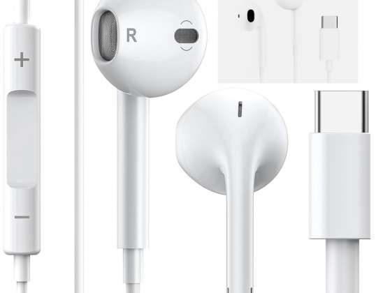 Kabelgebundene Ohrhörer für iPhone 15 / Pro / Max / Plus USB C Typ-C mit m