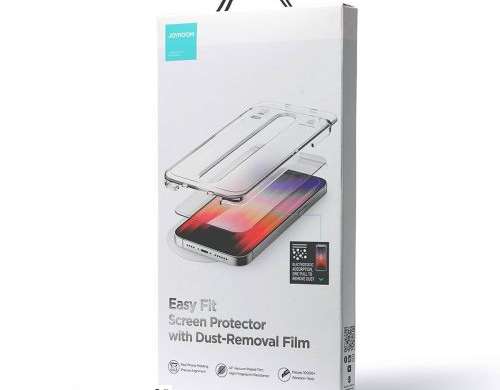 Joyroom iPhone 14 Easy Fit teljes képernyős tempred glass 9H rögzítéssel