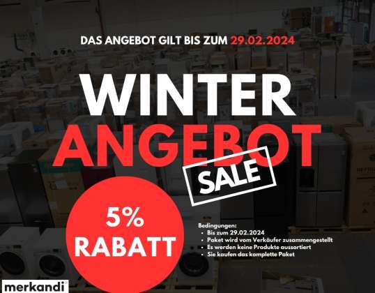 Winterangebot 5% Rabatt! - komplettes Paket Retouren Ware