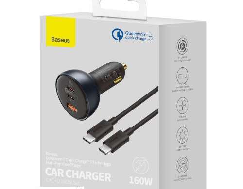 Baseus Car Charger Fast charger U C C  PD 3.0  QC 5.0  PPS   with C C