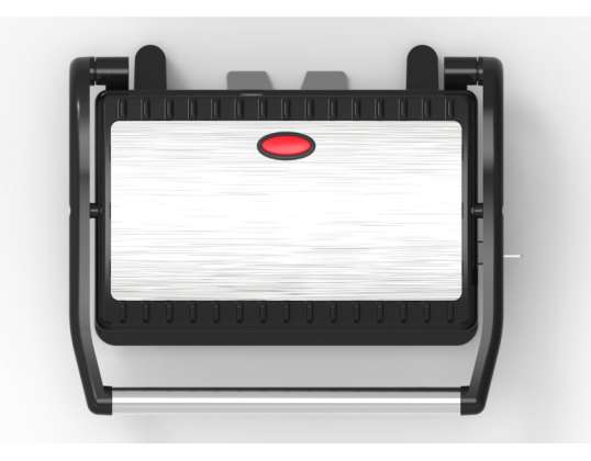 Grille-pain sandwich Rosberg R51442F, 800W, Pour 2 toasts, Plaques antiadhésives, Acier inoxydable/Noir