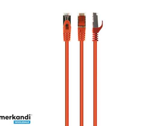CableXpert CAT6A Propojovací kabel LSZH 0.25m oranžový PP6A LSZHCU O 0.25M