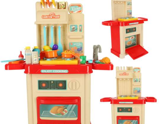 Children's kitchen toy oven burners lights equipment