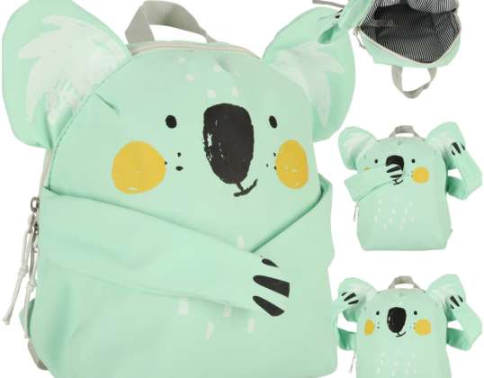 Preschooler's backpack school koala green