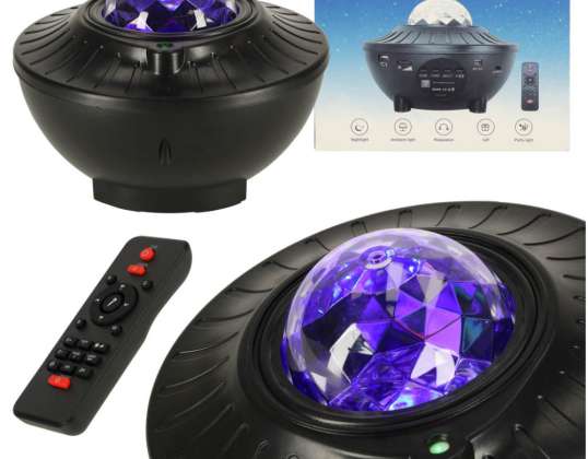 Proyector de estrellas, bola de luz nocturna, LED control remoto bluetooth