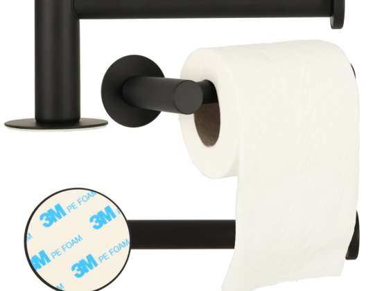 Черна поставка за тоалетна хартия Loft