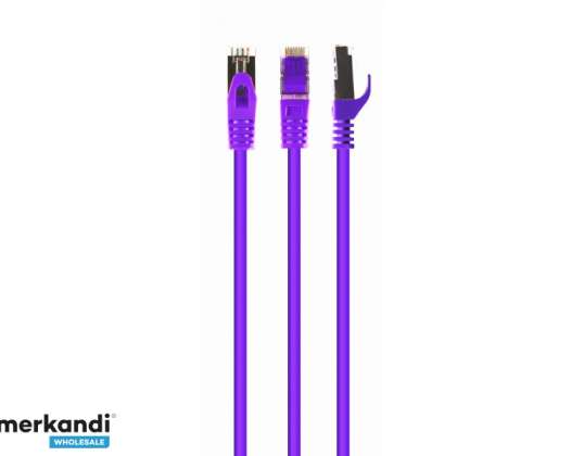 CableXpert CAT6A Патч-кабель LSZH 15м Фиолетовый PP6A LSZHCU V 15M