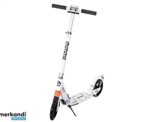 Сгъваем градски скутер AILO колела 200mm амортисьор предна задна бяла GIMME