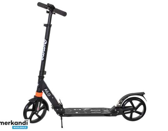 Scooter urbano plegable AILO ruedas 200mm amortiguador delantero trasero negro GIMME